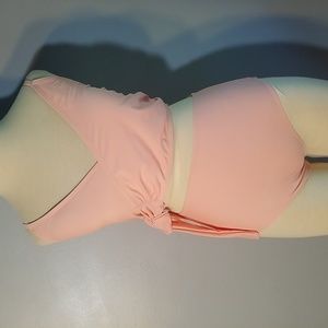 SHEIN Tankini Bathing Suit Size S NEW WT Peach